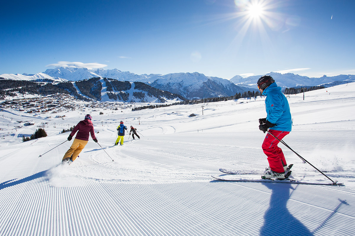 Skien in Les Saisies © Thuria Ski Famille